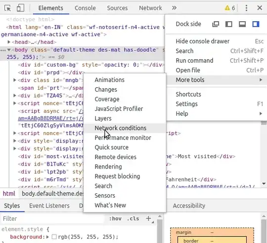 Enable Network Conditions