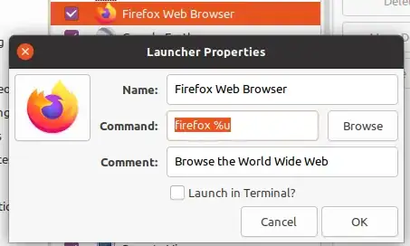 Application, get Command with alacarte