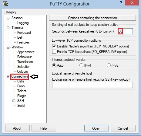 PuTTY Configuration