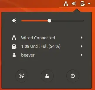 Power button location in session