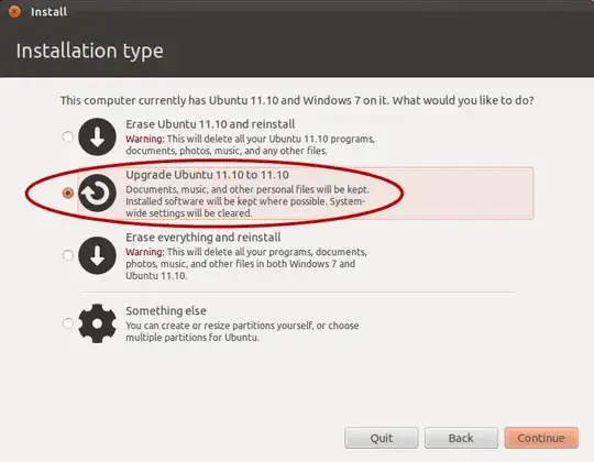 Install choices for Ubuntu 11.10 & Windows 7 dual boot