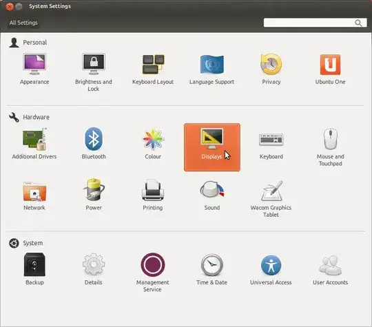 Select Displays from the list