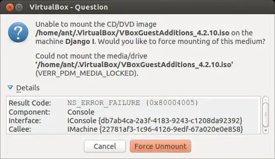 Picture of the error message.