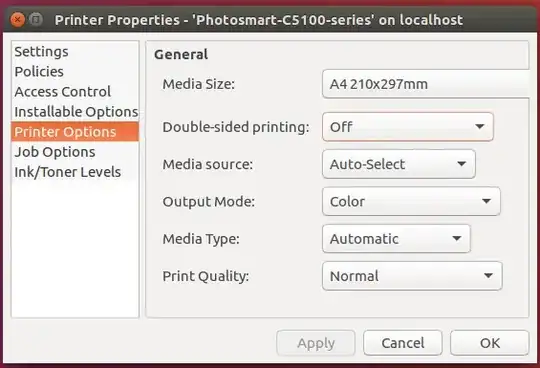 screenshot of terminal