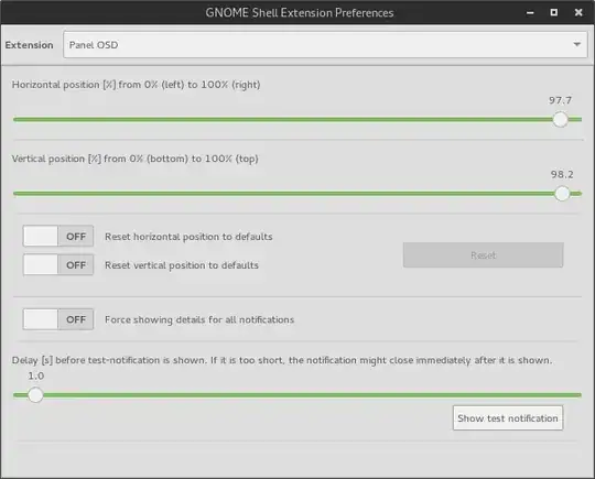 extension settings window extension settings window