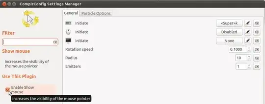 ccsm - show mouse plugin - general tab