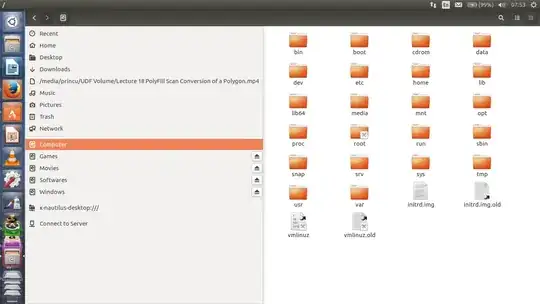 Nautilus fixed column size