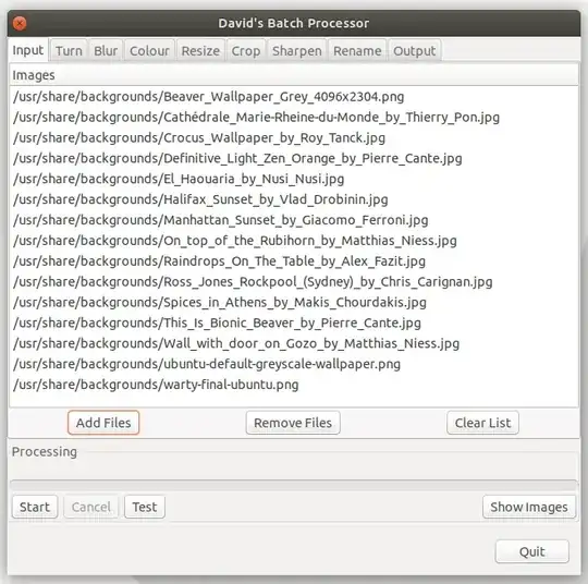 David's Batch Processor input dialog window