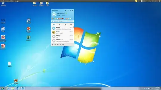fullscreen guest OS with system bar and shadow for hidden menu