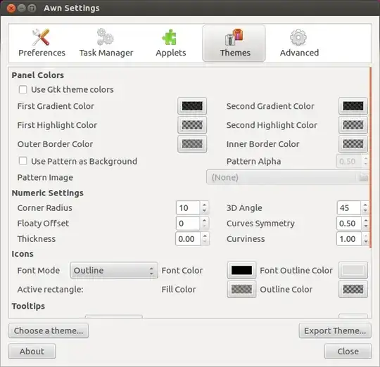 Here's a screen shot showing the problem