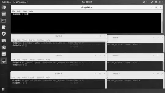 Using xdotool to minimize/maximize groups of terminal windows