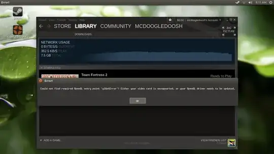 "Could not find required OpenGL entry point "glGetError"! Either your video card is unsupported, or your OpenGL driver needs to be updated.
