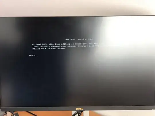 this grub screen which I can’t access remotely