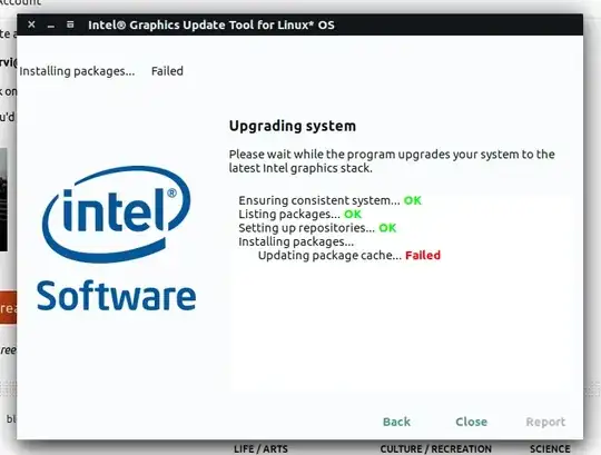 When the error occurs