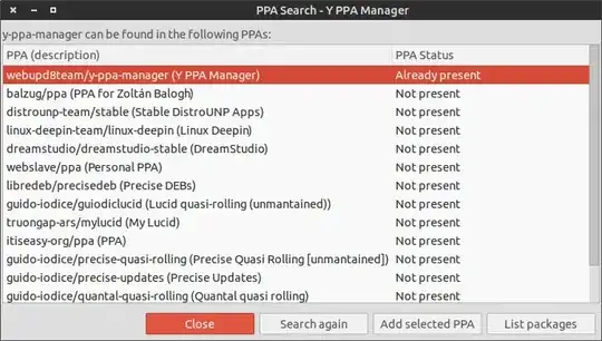 You can then choose to install a PPA and other actions. enter image description here