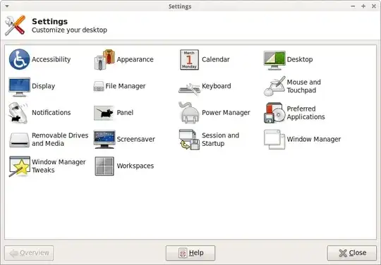 settings manage window