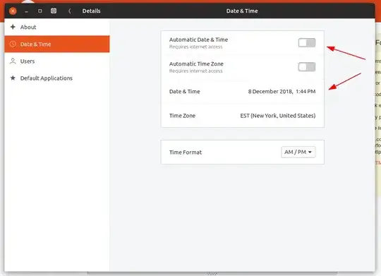 Automatic Date & Time Off