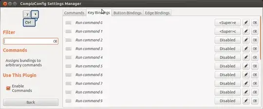 CompizConfig Settings Manager - Key bindings