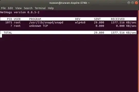 nethogs interface showing culprit