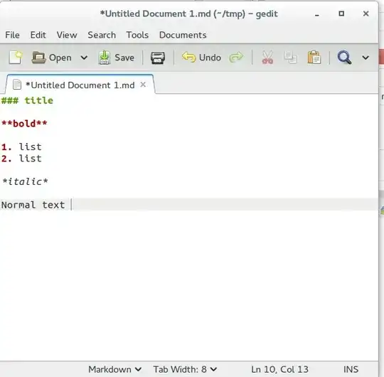 gedit editing markdown