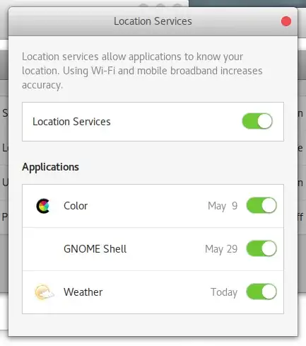 location service usages