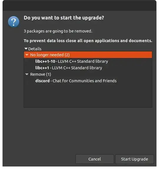 Image of the partial upgrade window