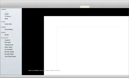Screenshot of editing formula