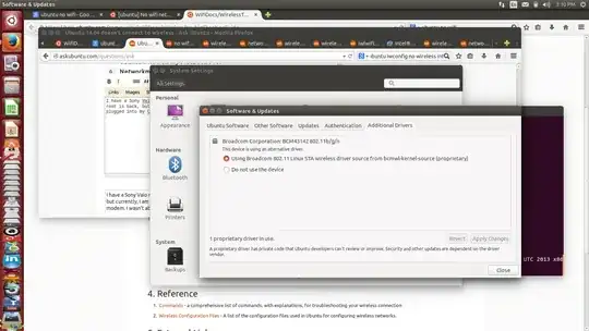 Screenshot showing broadcom wifi adapter