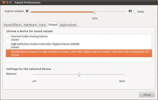 pavucontrol screenshot