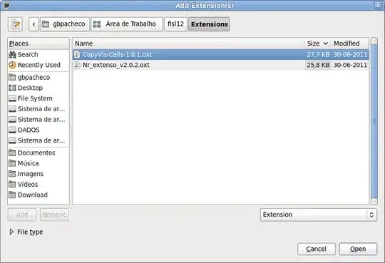 Add Extension(s) dialog