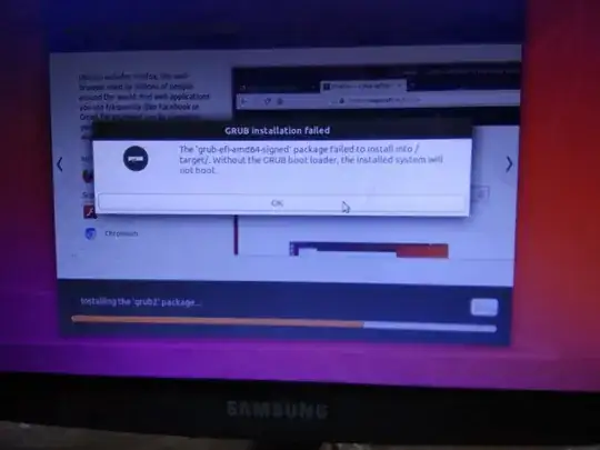 error popup with ubiquity