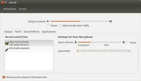 Gnome sound settings