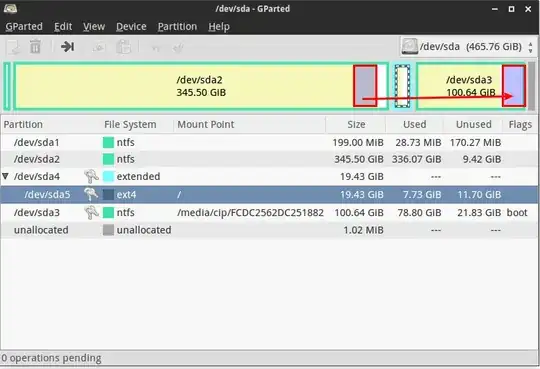 Screenshot of Settings > Displays