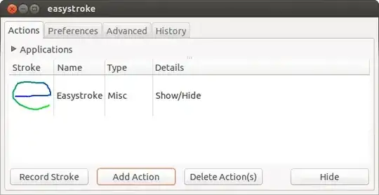 Easystroke Gesture Recognition - Actions - Show/Hide Configuration