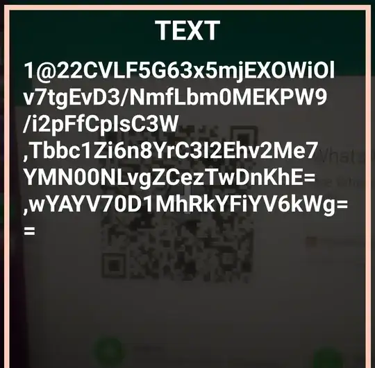 WhatsApp web QR code scanned successfully