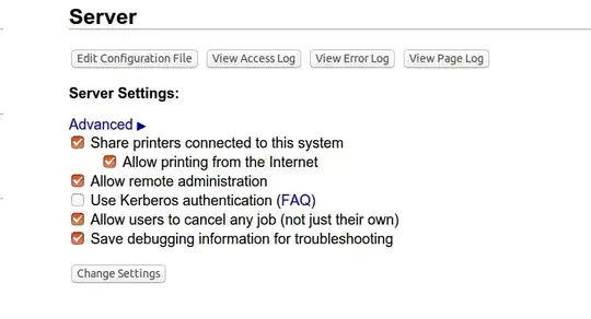 Administration buttons