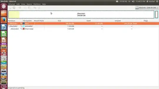 This pic shows the disk management page from Windows side.