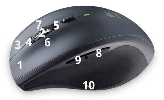 Logitech Marathon Mouse M705 - Ubuntu button mapping