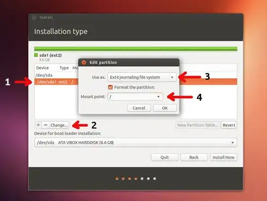 screenshot of terminal