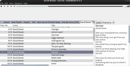 deadbeef whith infobar error
