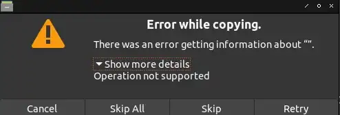 Screenshot of top bar covering desktop icon