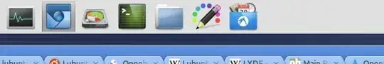 taskbar with icon only