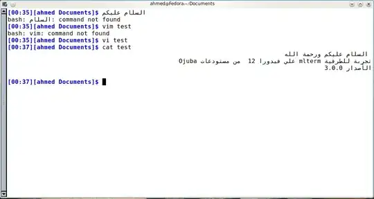 Picture of Mlterm showing Arabic