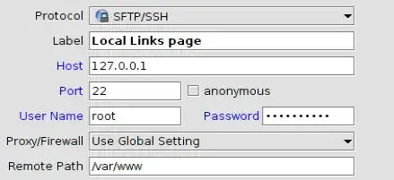 screenshot of errors