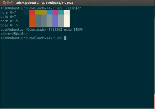 GParted screenshot showing partitions to be created inside an extended partition