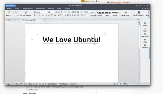 df output in gnome terminal