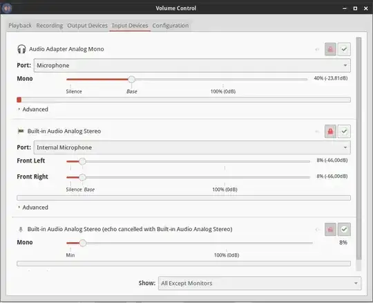Pavucontrol echo cancellation on internal sound card