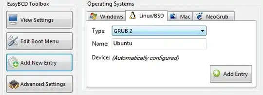 Keyboard settings screen