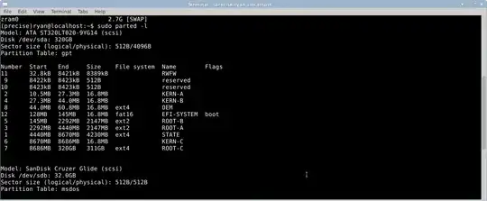 error message in terminal
