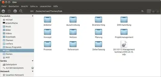Settings window of Ubuntu with mouse over "Network"